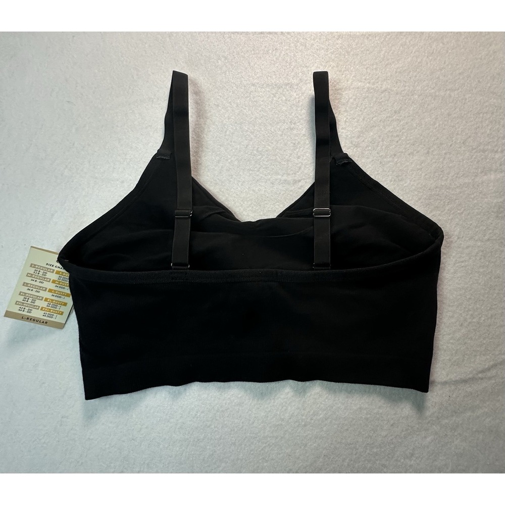 Kindred Sports Bra Size Large Black Padded Adjustable Straps
